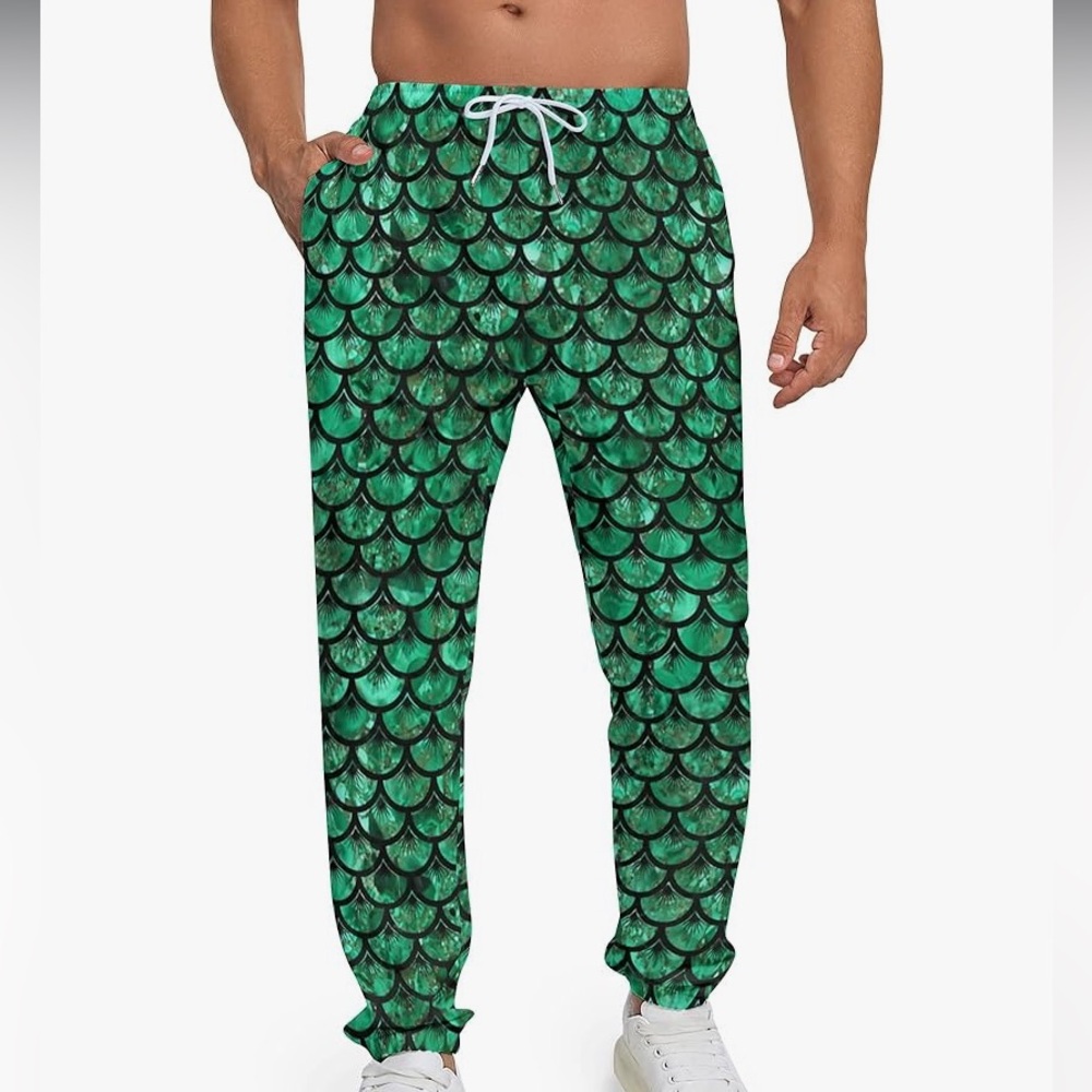 King Triton MerMan Little Mermaid Joggers